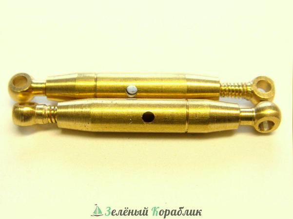 AMNA224 Винтовой талреп, латунь, длина 30 мм, 1 шт