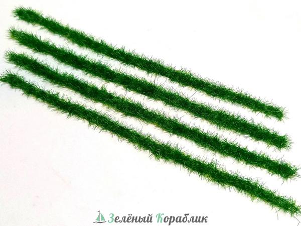 D20117 Полосы травы для макета. Летняя трава (длина 150 мм, ширина 5 мм, высота 5 мм), 3 шт.