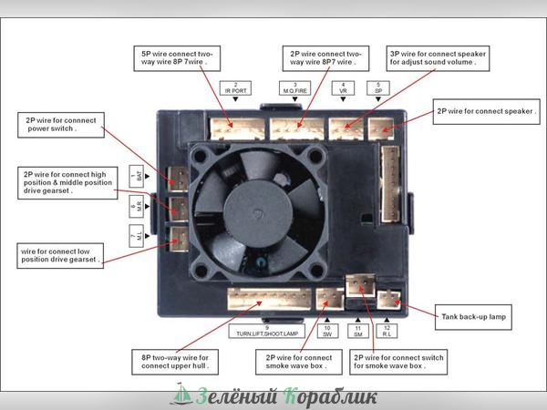 TG-R2-4 Блок электроники со встроенным приемником на 2.4G