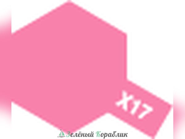 80017 Tamiya X-17 Pink (Розовая глянцевая) краска эмалевая, 10мл