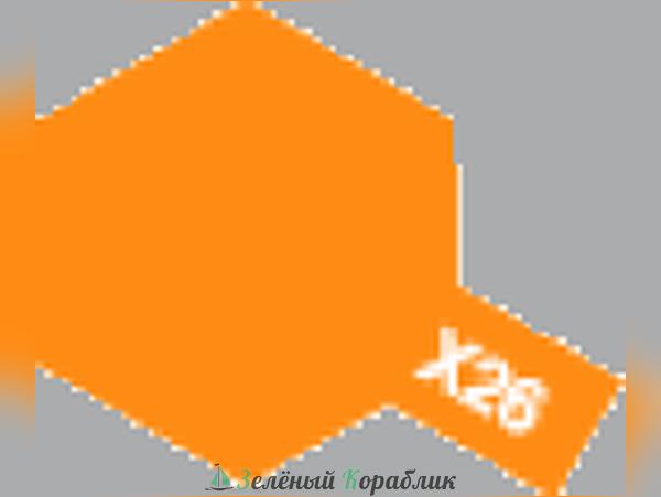 81526 Tamiya  Х-26 Clear Orange (Прозрачно-оранжевый, глянцевый) краска акриловая, 10мл