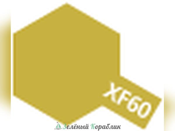 80360 Tamiya ХF-60 Dark Yellow (Темно-желтая матовая) краска эмалевая, 10мл