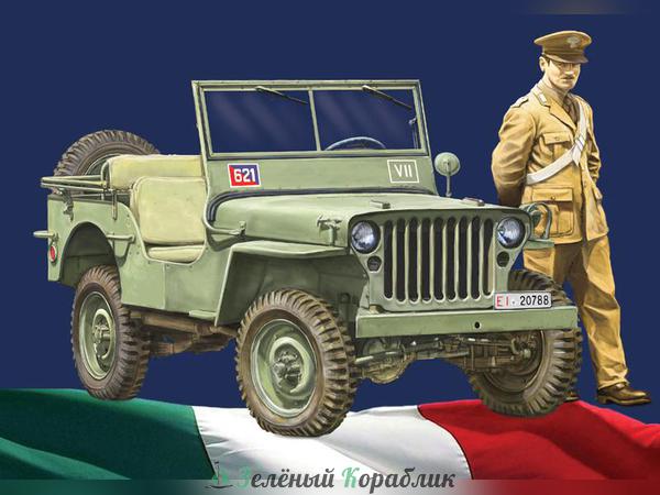 6355IT Автомобиль Виллис Джип. Willys jeep 1/4 ton 4x4 arma dei carabinieri