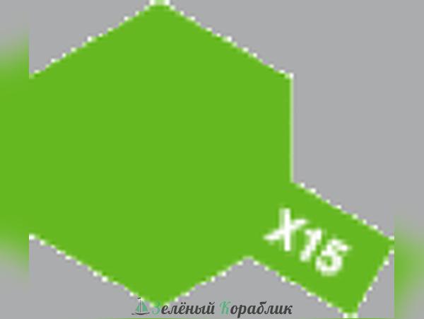 81515 Tamiya  Х-15 Light Green (Светло-зеленый, глянцевый) краска акриловая, 10мл