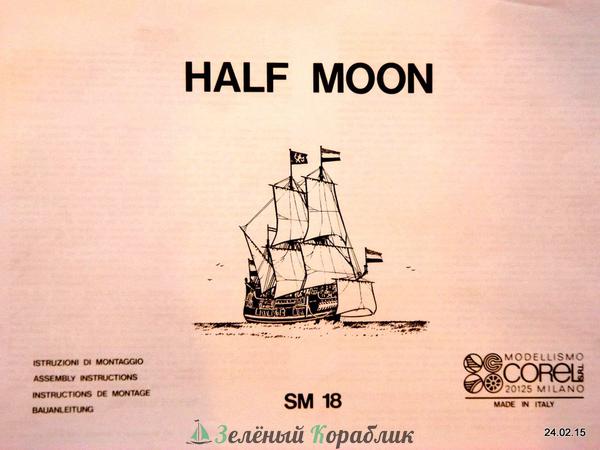 ABDM18 Чертеж корабля Half Moon