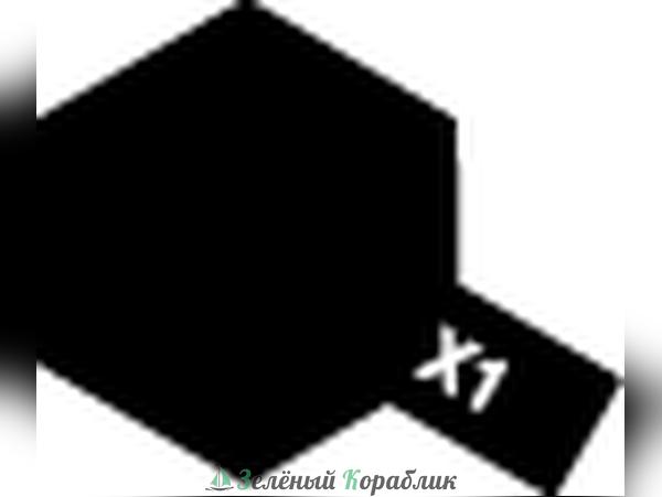80001 Tamiya Х-1 Black (Черная глянцевая) краска эмалевая, 10мл