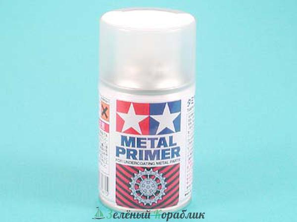 87061 Tamiya Грунтовка-спрей Metal Primer (для металла), 100 мл