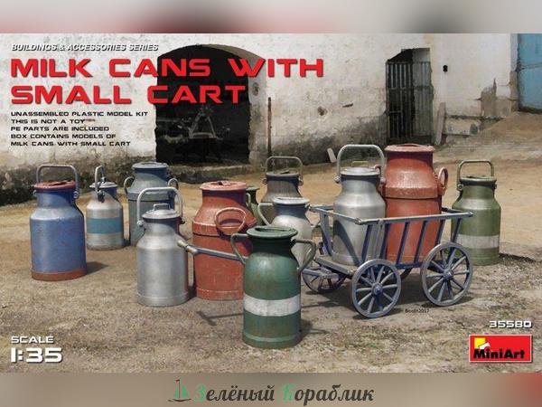 MNA35580 Аксессуары milk cans with small cart