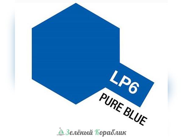 82106 Tamiya LP-6 Pure Blue (Синий, глянцевый) краска лаковая, 10 мл