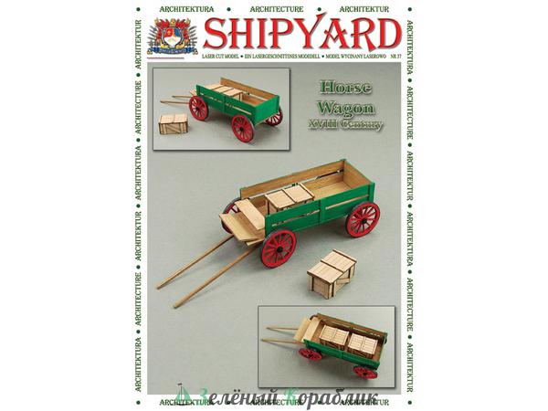 ML069 Сборная картонная модель Shipyard телега (№69), 1/72