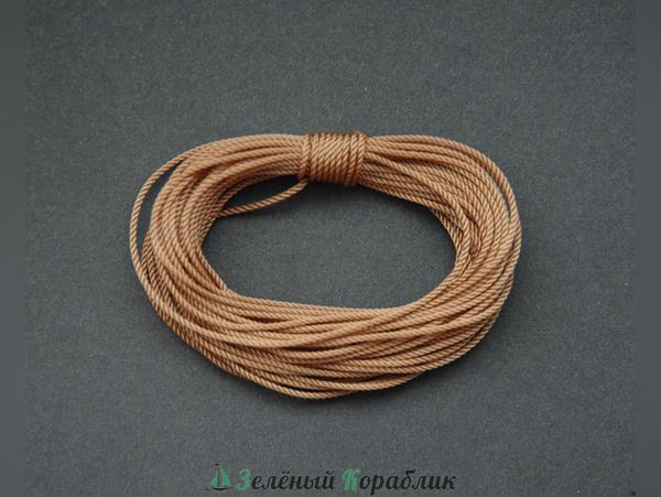VLR025 Канаты для бегучего такелажа, светло-коричневые, 0,25 мм, 5 м