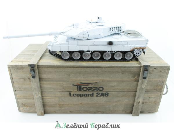 TG3889-1B-UN-IR Р/У танк Taigen 1/16 Leopard 2 A6 (Германия) (для ИК танкового боя) UN 2.4G RTR, деревянная коробка