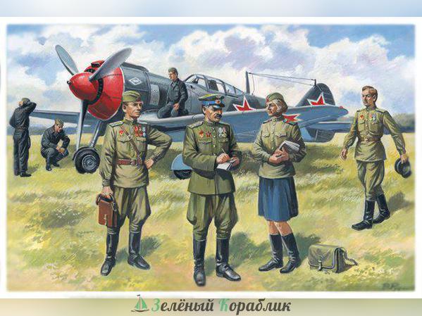 ICM-48084 Пилоты и техники ВВС СССР (1943-1945 г.)