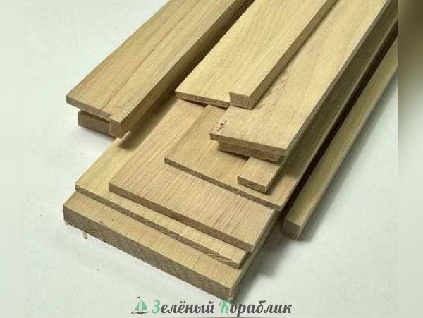 CV365 Рейка граб белый (длина 400 мм, ширина 2 мм, толщина 2 мм), 1 шт.