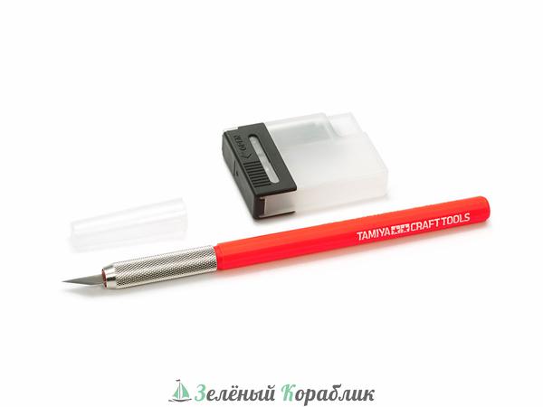 69938 Модельный ножик с красной ручкой  с 25 доп.лезвиями