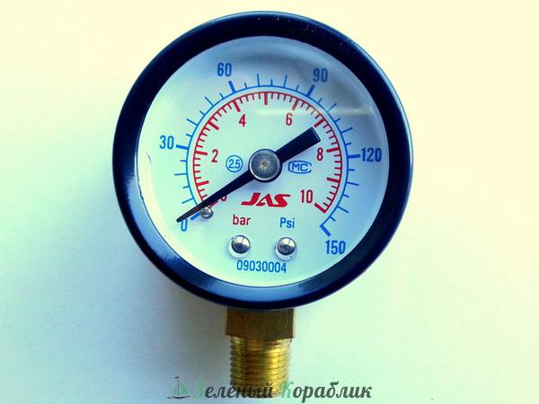JAS1803 Манометр, 0-10 кг/см2