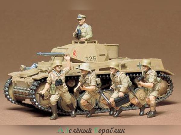 35009 Танк PANZERKAMPFWAGEN II Ausf F/G с 20мм пушкой KWK38, 7,92мм пул-ом MG34 и 5 фигурами