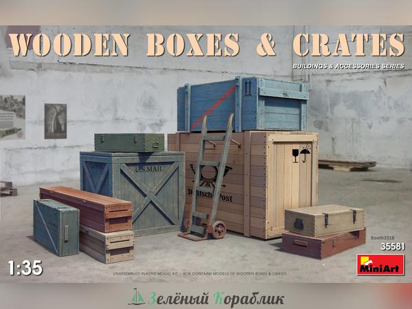 MNA35581 Аксессуары WOODEN BOXES & CRATES