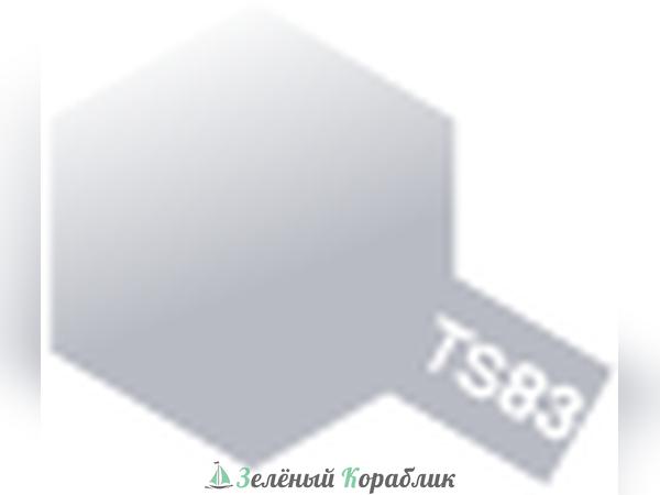 85083 Tamiya  Краска-спрей TS-83 Metallic Silver (Серебряный металлик), 100мл