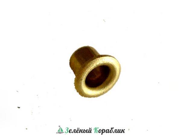 M0319-16 Клюзы, латунь, внутренний диаметр 1.5 мм, внешний диаметр 2.5 мм, высота 2 мм