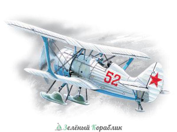 ICM-72013 Советский истребитель-биплан II Мировой войны И-15 бис (зимний вариант)