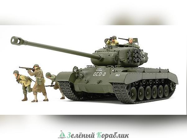 35319 Американский танк T26E4 "Super Pershing" с пятью фигурами (2 танкиста и 3 пехотинца)