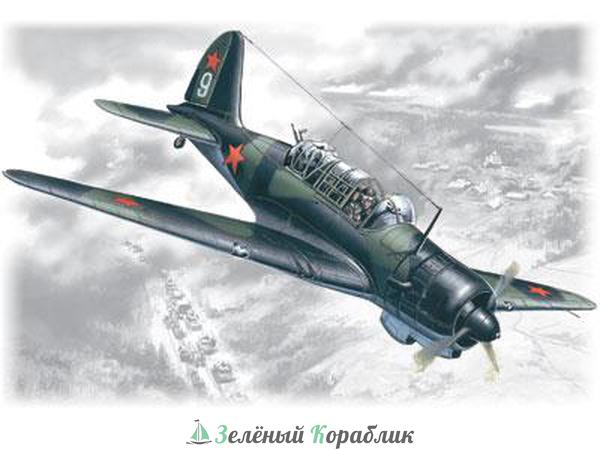 ICM-72082 Советский самолет-разведчик II Мировой войны Су-2 Р