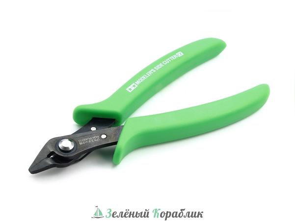 69940 Кусачки-бокорезы для пластика с зелеными флюорисцентными ручками