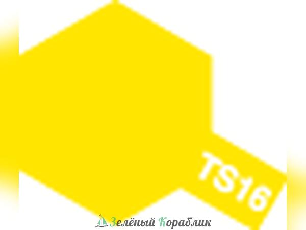 85016 Tamiya  Краска аэрозольная TS-16 Yellow (Желтый, глянцевый) в баллончике, 100 мл