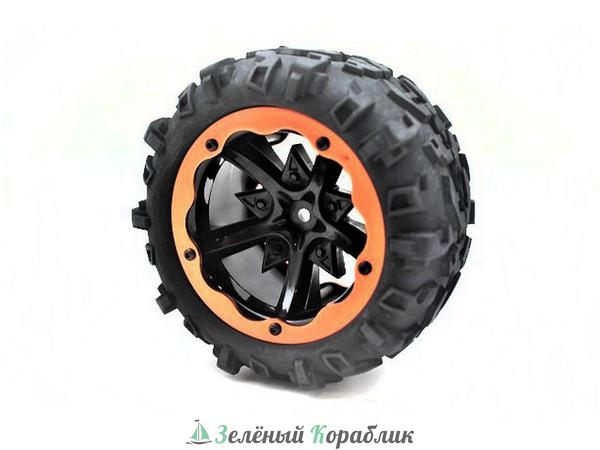 P3978-1R Колесо в сборе для Remo Hobby RH8035/36 (левое красное), 1шт.