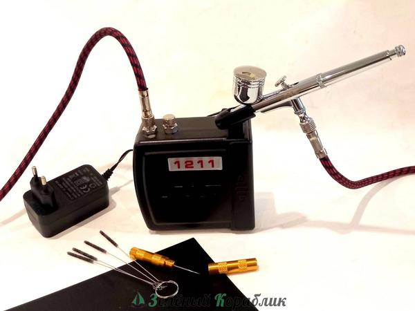 JAS00022 Стартовый набор для аэрографии "Стандарт Плюс" (JAS1211, 1113, 1402, 1601, 1621, 3533, 3534, 3535)