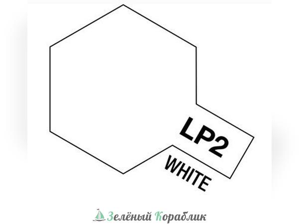 82102 Tamiya LP-2 White (Белый, глянцевый) краска лаковая, 10 мл