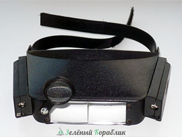 MG81007 Козырёк-очки + увеличительное стекло с подсветкой