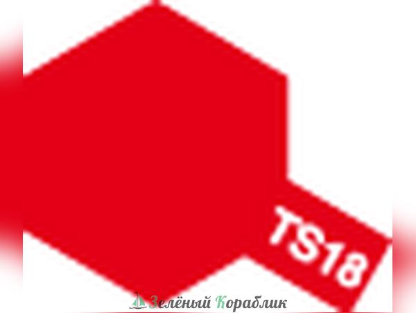 85018 Tamiya  Краска аэрозольная TS-18 Metallic Red (Красный металлик, глянцевый) в баллончике, 100 мл