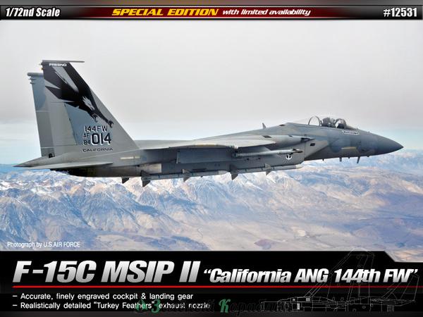 AC12531 Американский самолёт F-15C California ANG 144th FW