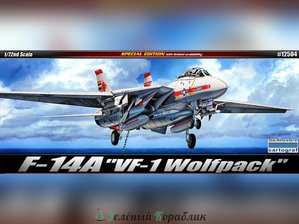 AC12504 Американский самолёт F-14A "VF-1 WOLF PACK"