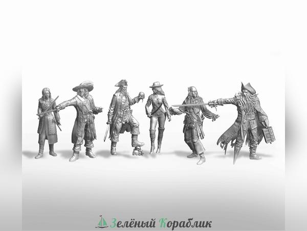 DV041 «Пираты Карибского моря» — набор фигурок, 6 штук (масштаб 1:72)