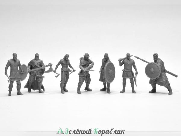DV043 Набор фигурок «Варяги», IX–XII вв. (масштаб 1:72), 7 шт.