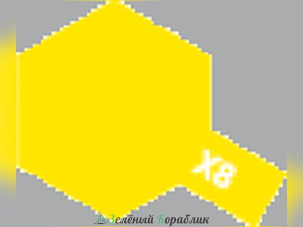 81508 Tamiya  Х-8 Lemon Yellow (Лимонно-желтый, глянцевый) краска акриловая, 10мл
