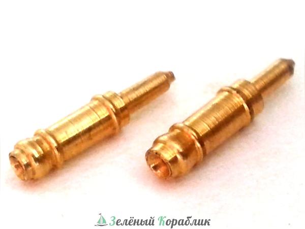 MA30471 Ствол пушки усеченный 12 мм, латунь, 2 шт, 2 шт.