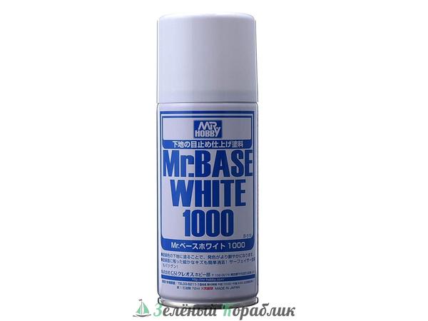 MHBB-518 Грунтовка в баллончиках Mr.BASE WHITE 1000 (объём 170 мл)