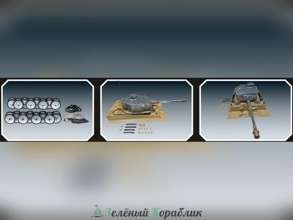 TG3818-025 Опорные катки металл. с резиновыми бандажами и оси колёсные для TG Tiger ранняя версия