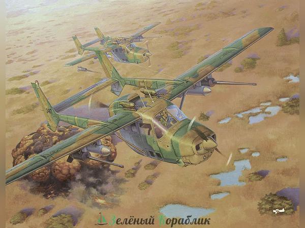 ROD628 Самолёт Reims FTB337G Lynx “Bush war”