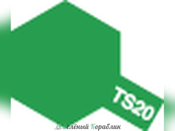 85020 Tamiya  Краска аэрозольная TS-20 Metallic Green (Зеленый металлик, глянцевый) в баллончике, 100мл