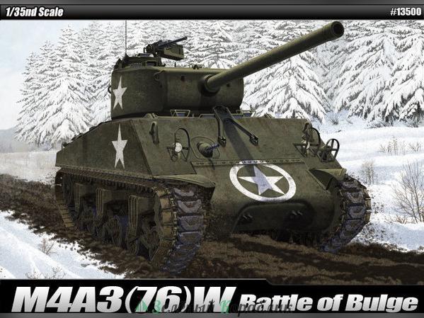 AC13500 Американскийм танк M4A3 (76)W "Battle of Bulge"