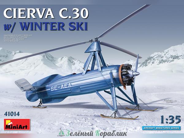 MNA41014 Вертолёт  Cierva C.30 w/ Winter ski