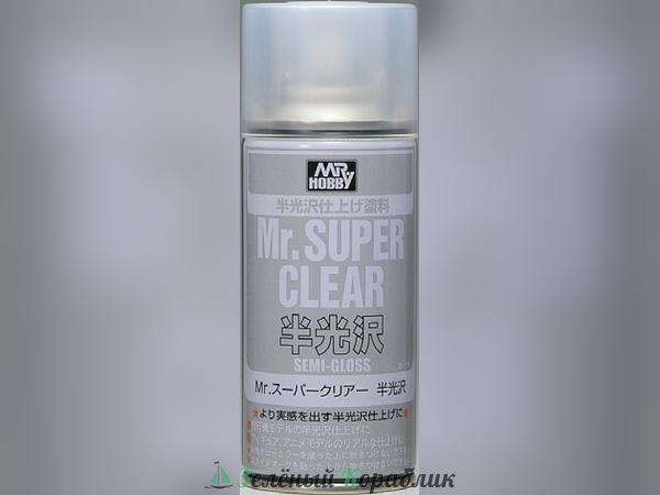 MHBB-516 Краска-грунтовка Mr.Hobby  Mr.Super Clear Semi-Gloss 170мл (прозрачная полуглянцевая)