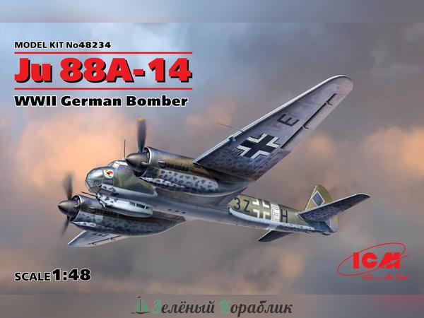 ICM-48234 Германский бомбардировщик Ju 88A-14, ІІ МВ