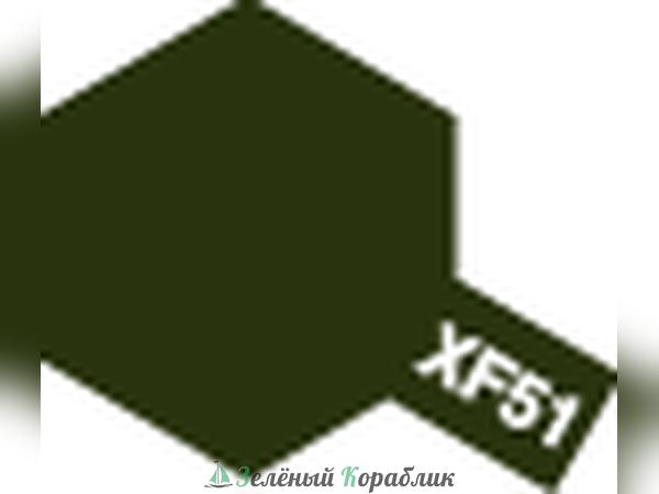 80351 XF-51 Khaki Drab (серо-коричневая матовая) краска эмалевая, 10мл