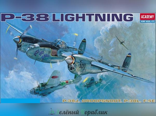 AC12282 Американский самолёт P-38E/J/L